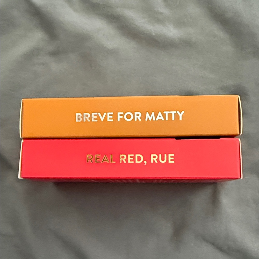 Red and Tan Red Aspen Nail Dashes Set - Picture 4 of 6